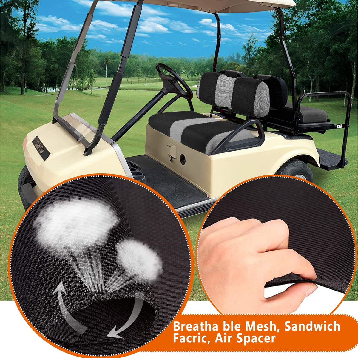 YUWEIDG0769 breathable polyester mesh seat cover keeps you cool