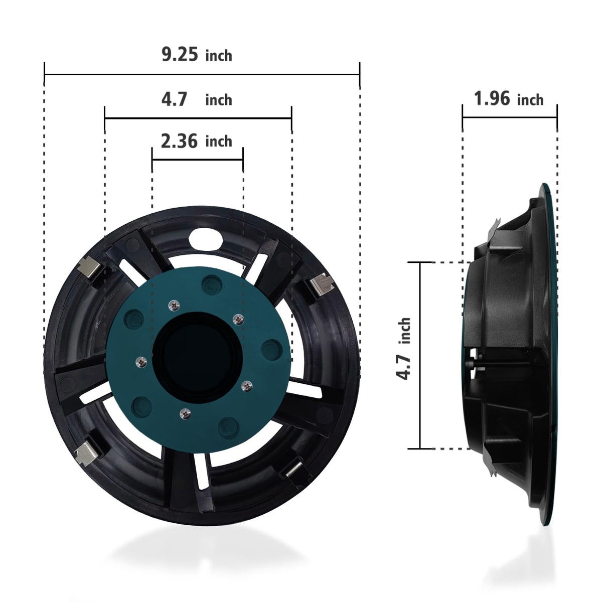 YUWEIDG0769 center caps and rim stickers included with kit