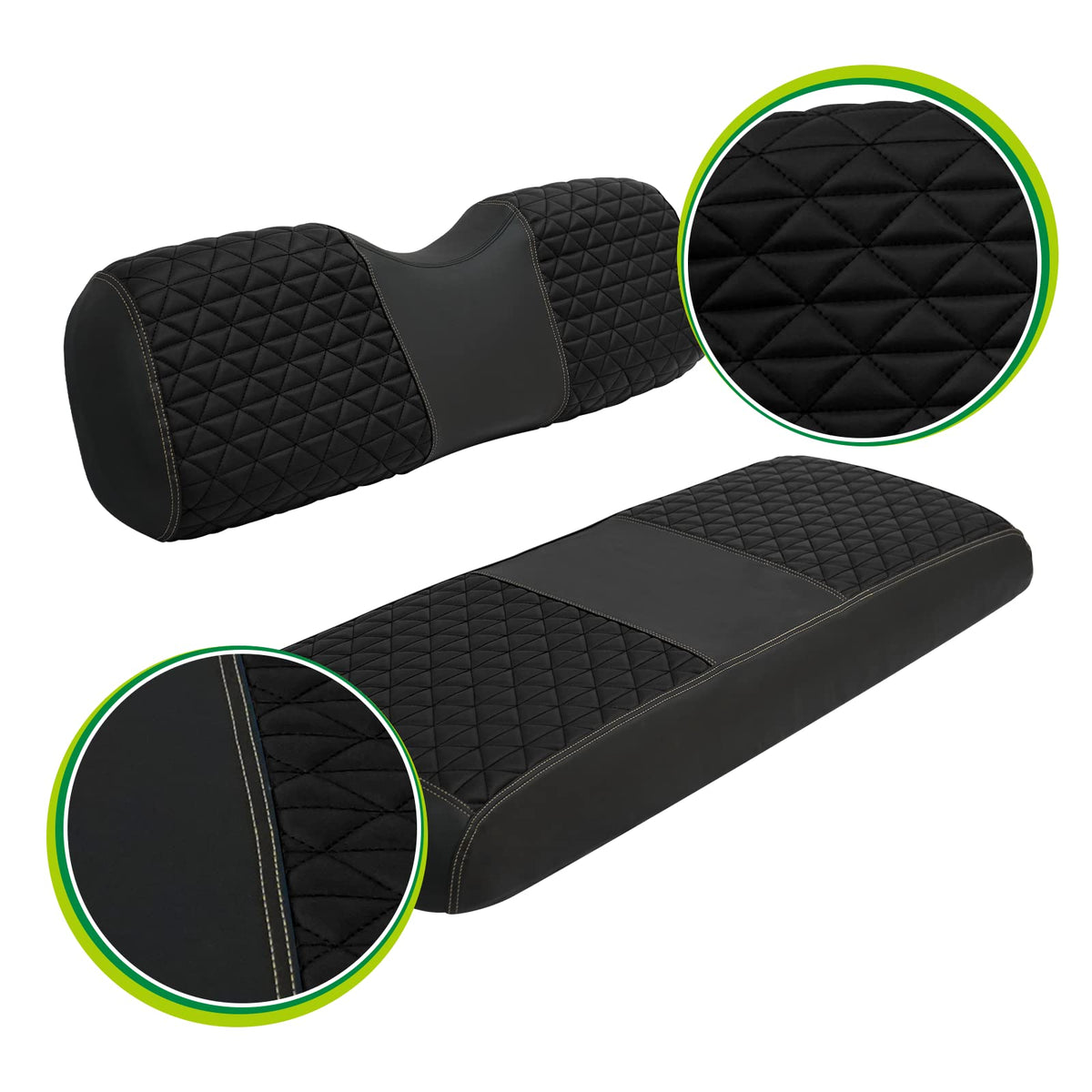 YUWEIDG0769 compatible rear seat for Club Car and Yamaha carts indoors