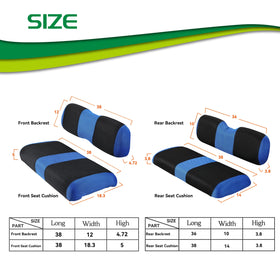 YUWEIDG0769 DS seat cover upgrade improving cart interior appearance.