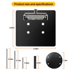 YUWEIDG0769 durable clear acrylic scoreboard construction for long-lasting use.