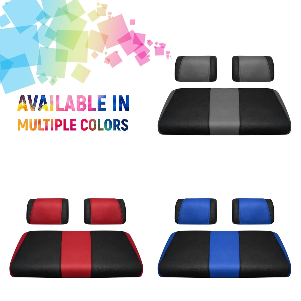 YUWEIDG0769 easy-install rear seat cover with buckles and Velcro for quick setup.