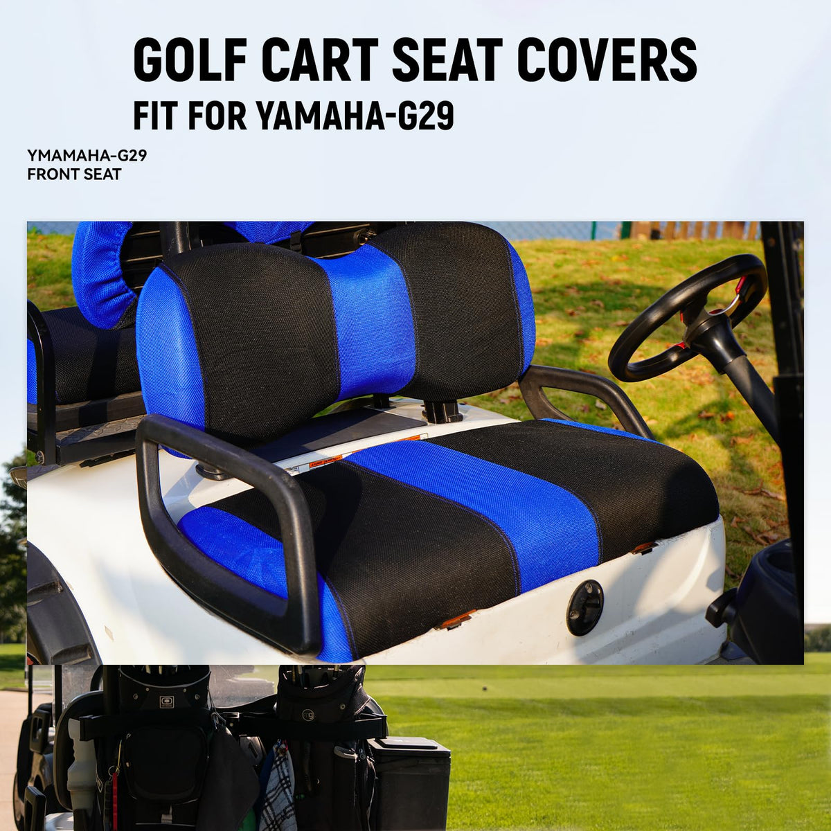 YUWEIDG0769 front backrest cover close-up for weather resistance.