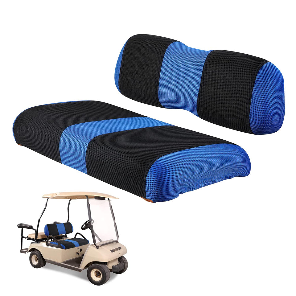 YUWEIDG0769 front seat cover on a 4-passenger Club Car DS, refreshed look and protection.