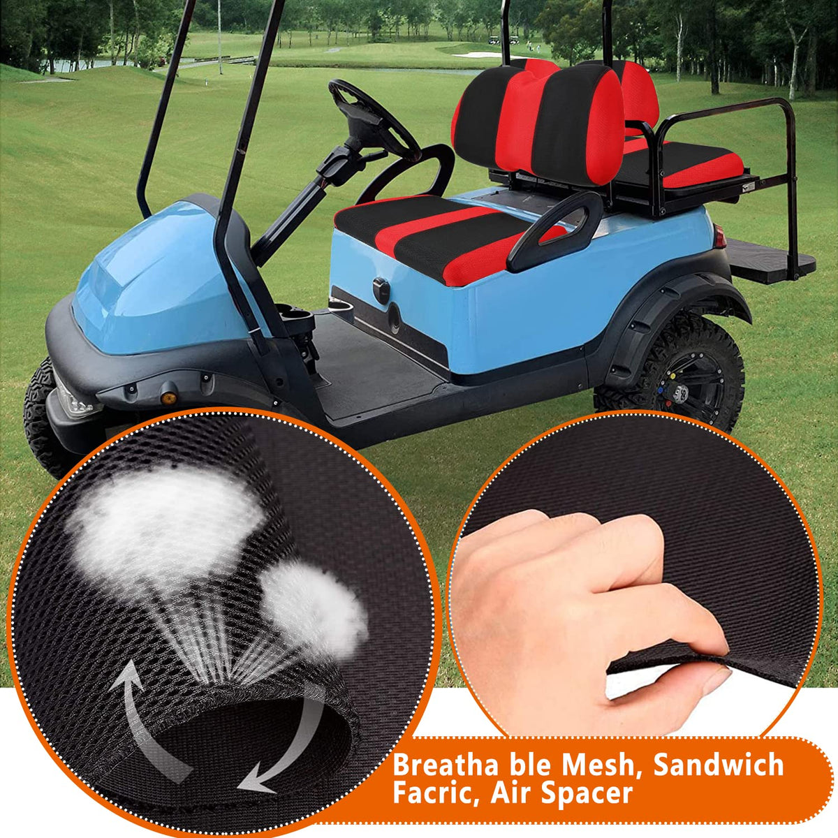YUWEIDG0769 front seat cover breathability enhances comfort during long rides