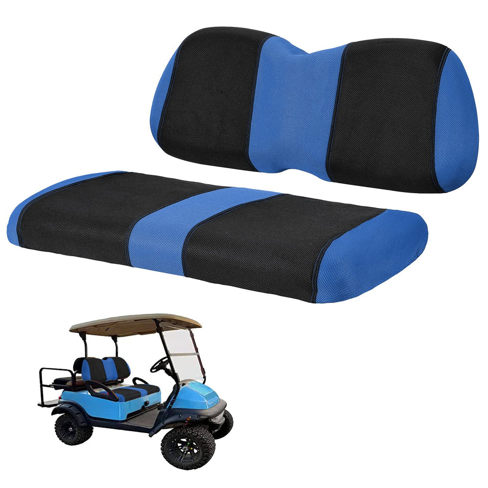 YUWEIDG0769 front seat cover for Club Car Precedent, blue, adds refreshed look and comfort.