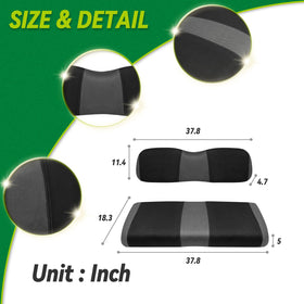 YUWEIDG0769 front seat cover package includes cushion and backrest