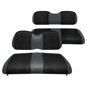 YUWEIDG0769 front seat cover close-up shows durable, breathable fabric for Club Car Precedent.