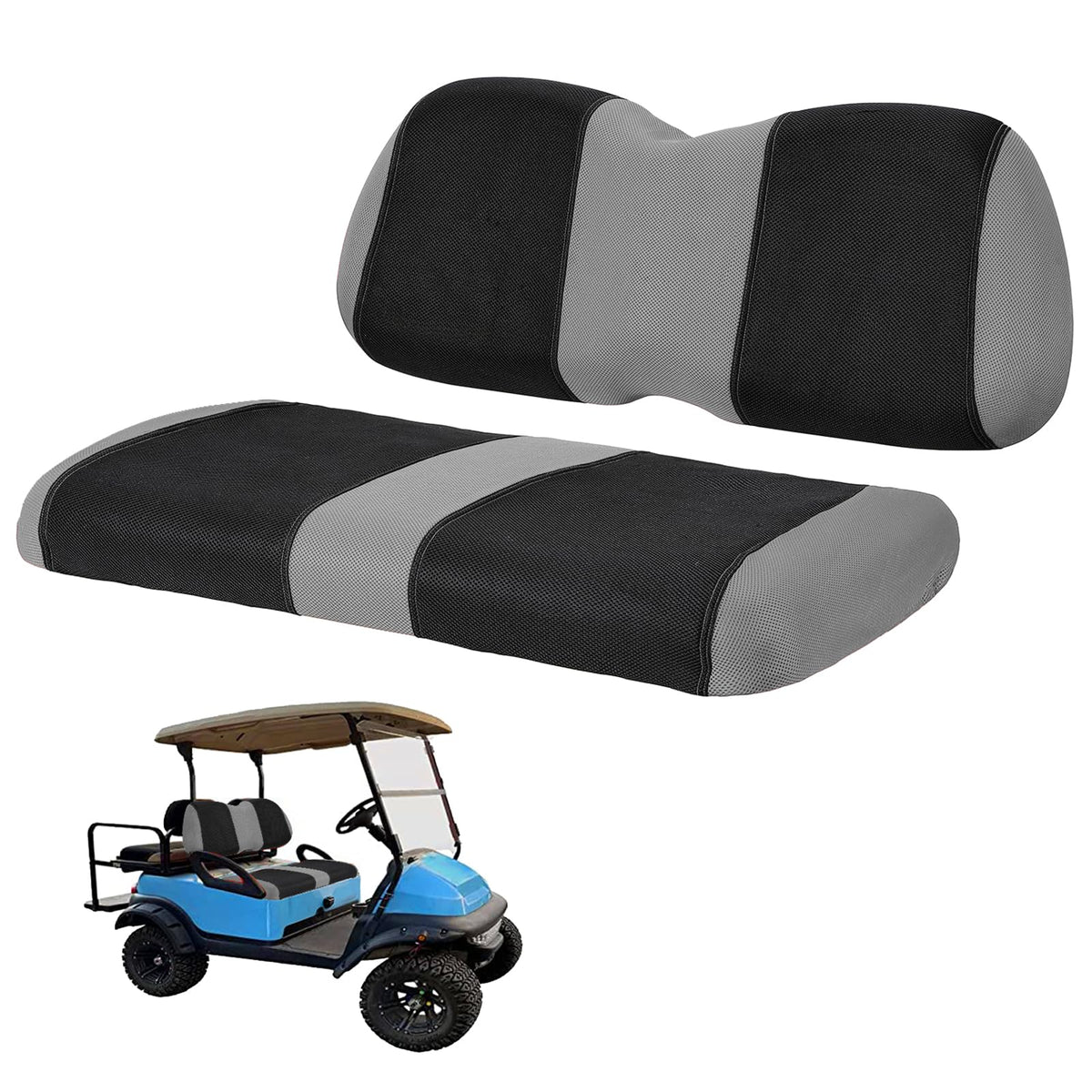 YUWEIDG0769 golf cart front seat cover on Club Car Precedent protects against wear and weather