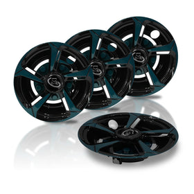 YUWEIDG0769 8-inch hub caps for EZGO, Yamaha, and Club Car, set of 4