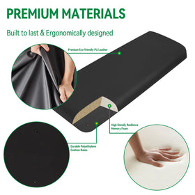 YUWEIDG0769 golf cart PU leather texture — waterproof, easy-clean surface.
