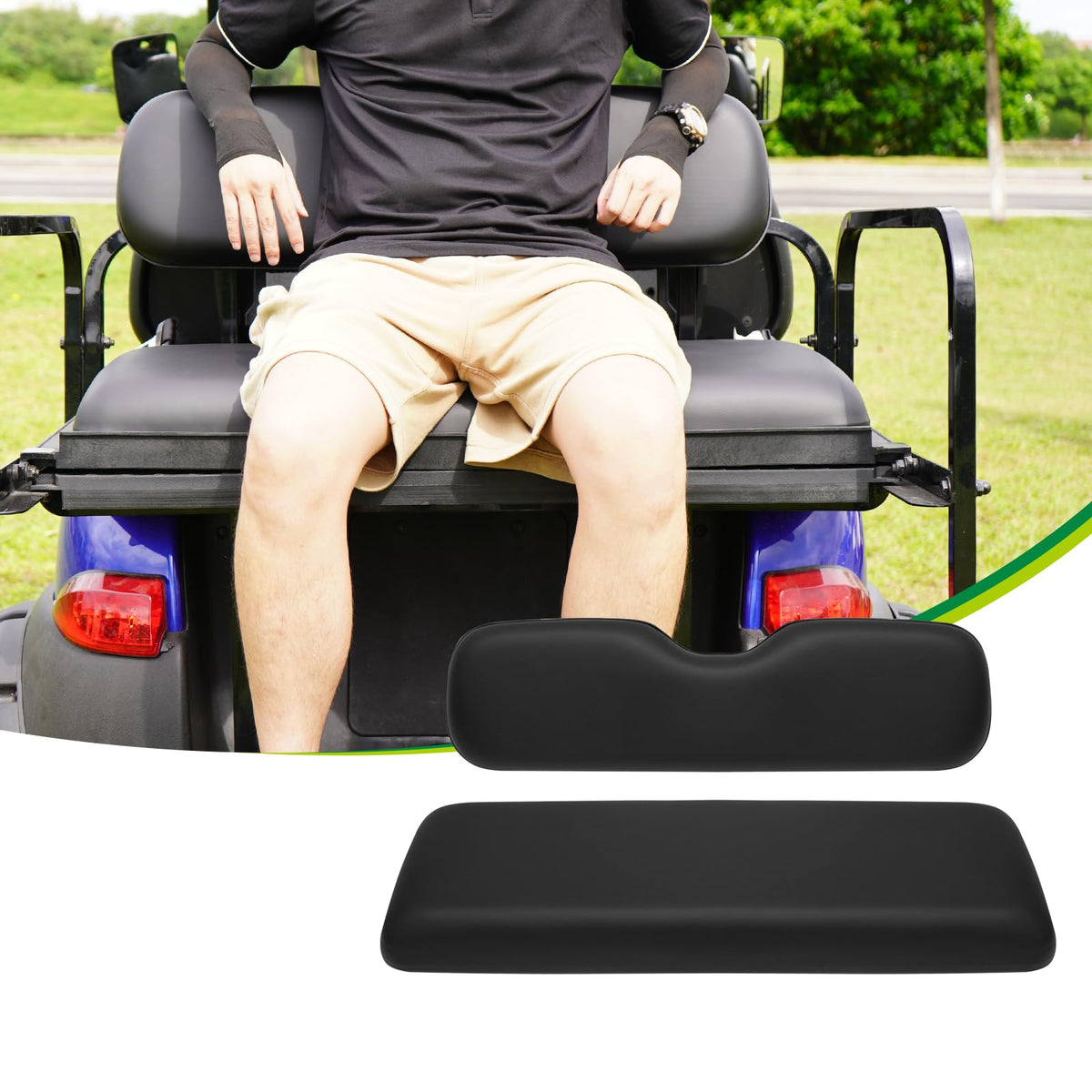 YUWEIDG0769 golf cart rear seat back cushion — durable comfort for outdoor rides.