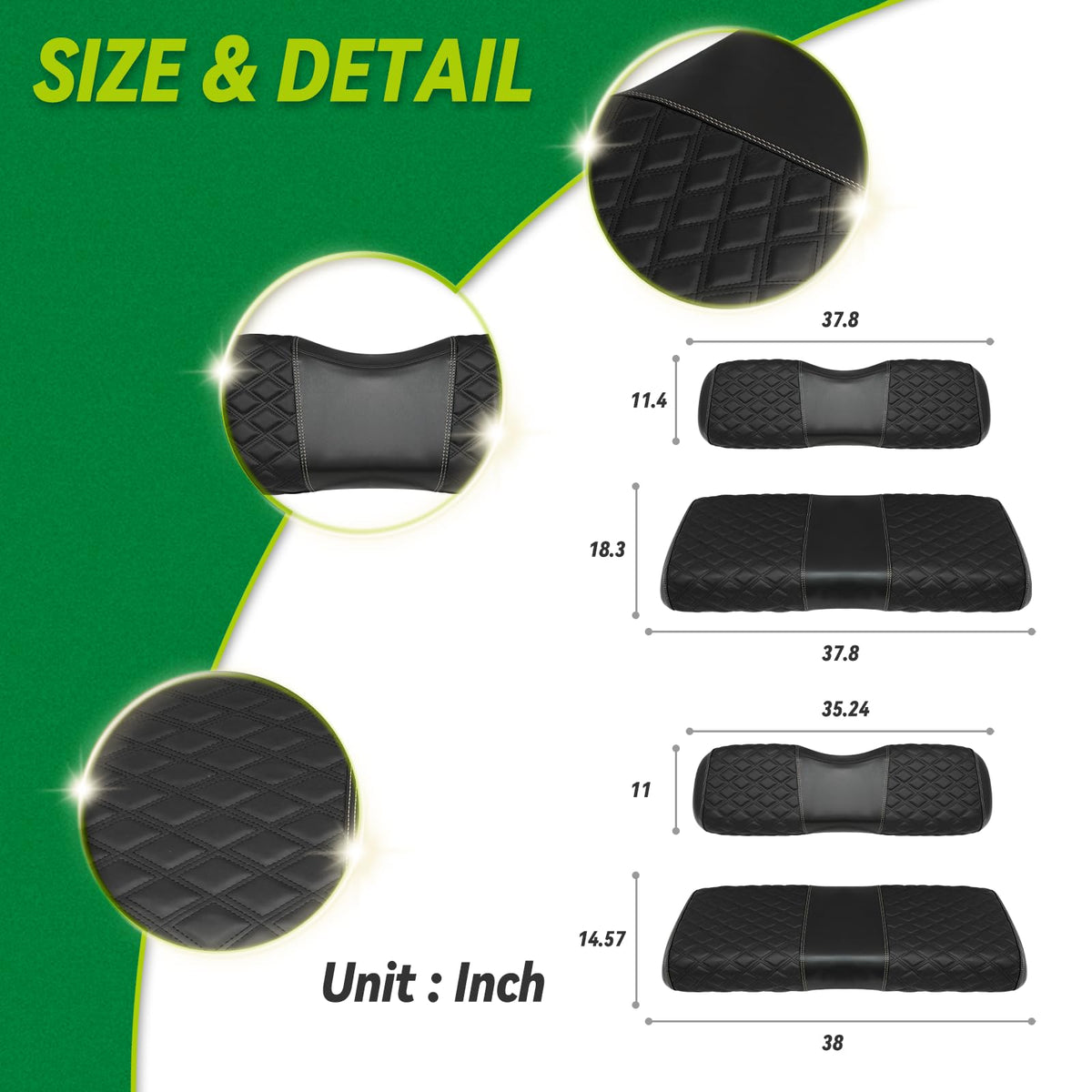 YUWEIDG0769 durable vinyl material protects against spills and scuffs