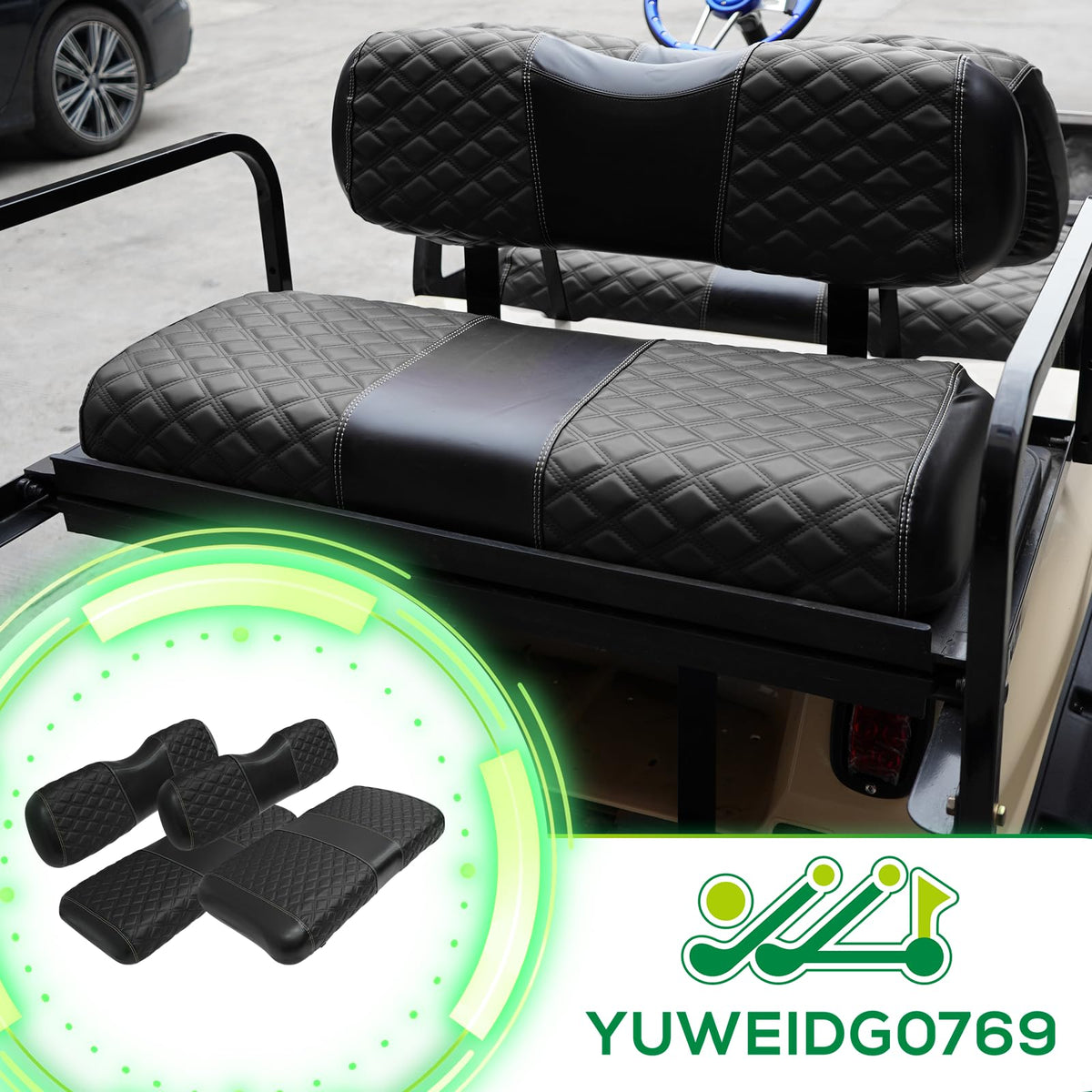 YUWEIDG0769 seat cover installation straps enable quick, secure fit