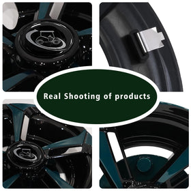 YUWEIDG0769 8-inch golf cart wheel covers showing profile detail