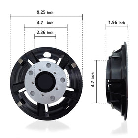YUWEIDG0769 wheel center caps and rim stickers included.
