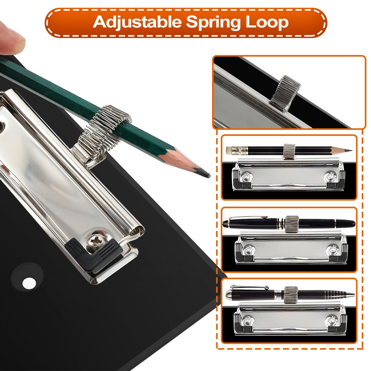 YUWEIDG0769 pencil clip keeps writing tools within reach.