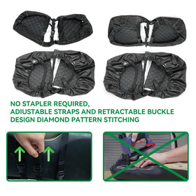 YUWEIDG0769 seat cover kit with front and rear covers on display