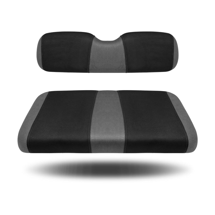 YUWEIDG0769 EZGO TXT front seat cover on a golf cart interior