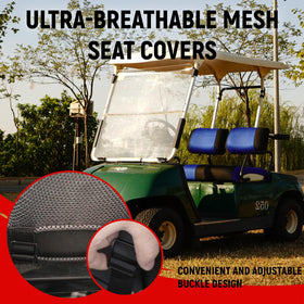 YUWEIDG0769 front seat cover fabric-detail highlights breathable material for easy maintenance