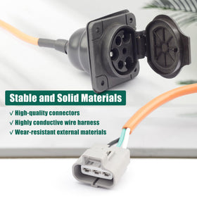 Easy plug-and-play installation for quick replacement of the charger receptacle head