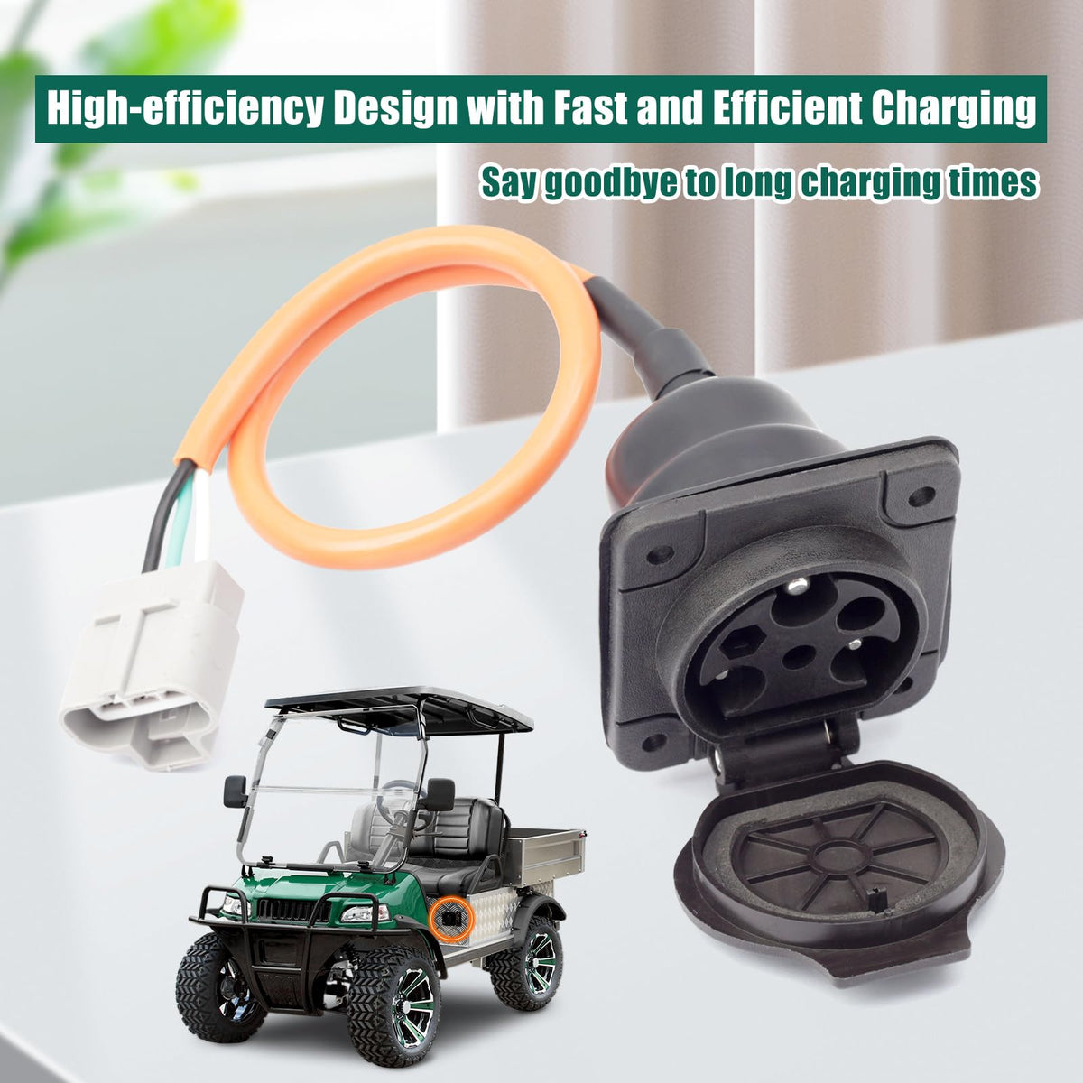 Rugged design suited for on-course or off-road charging scenarios