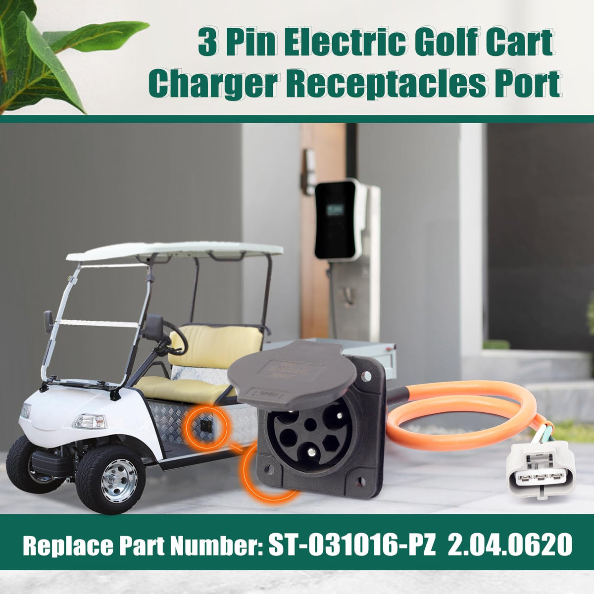 Replacement part for Evolution Powersports and similar carts ensures reliable charging