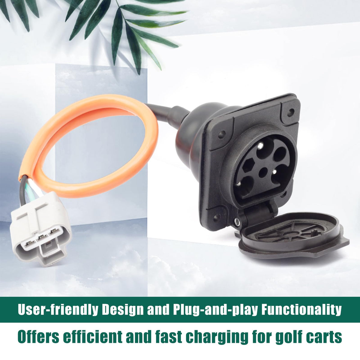 Universal compatibility supports 110V and 220V power sources for various carts