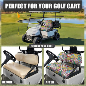 Yuyamidu easy-install seat cover quickly fits most golf carts