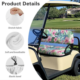 Yuyamidu resort-style golf cart setup enhances outdoor rides with tropical flair.
