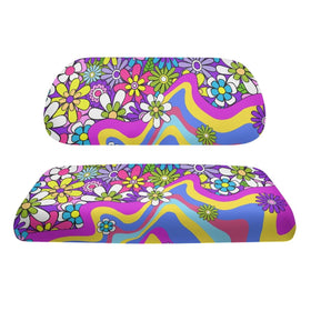 Yuyamidu tropical flowers rear seat cover for golf cart