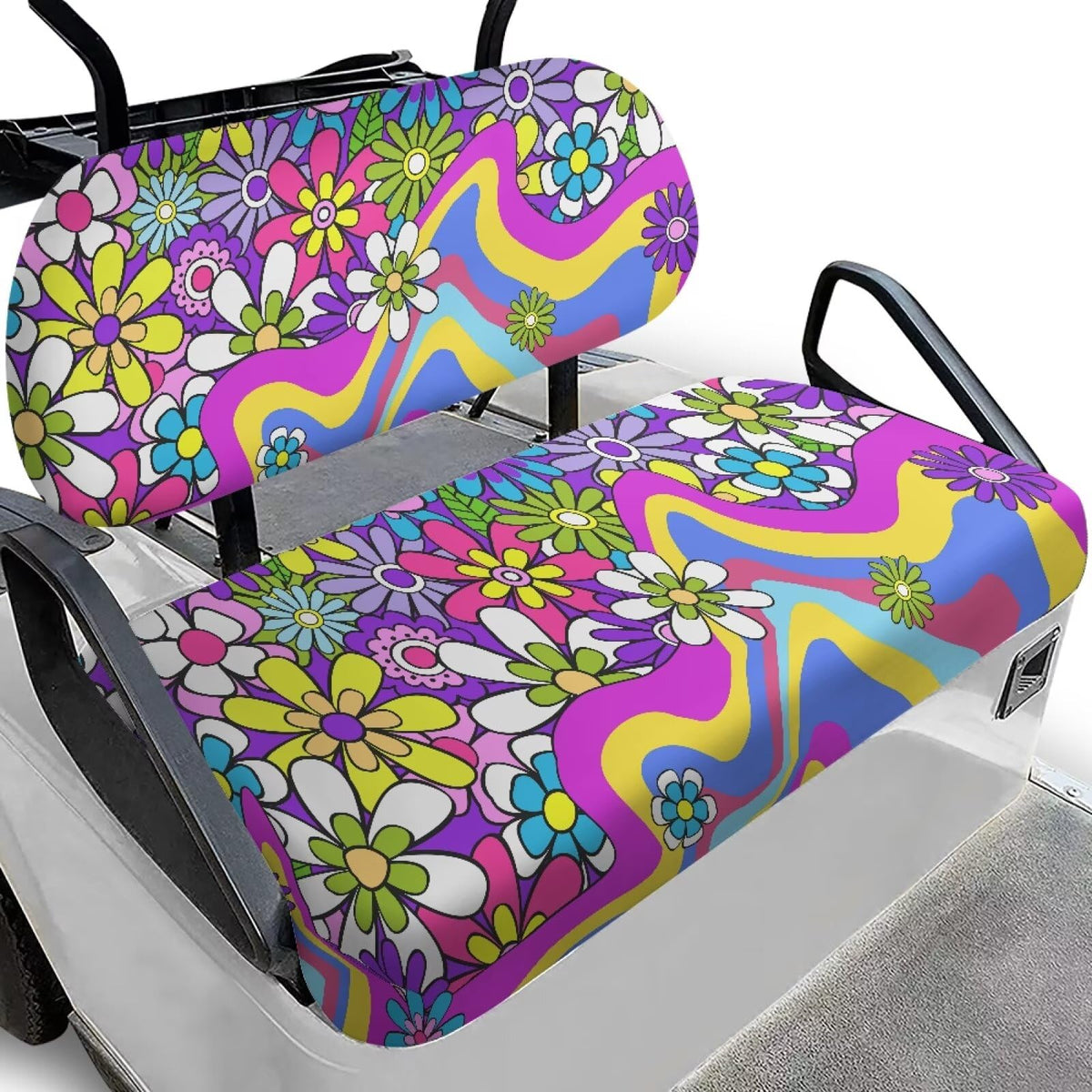 Yuyamidu tropical flowers front seat cover for golf cart