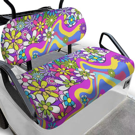 Yuyamidu tropical flowers front seat cover for golf cart
