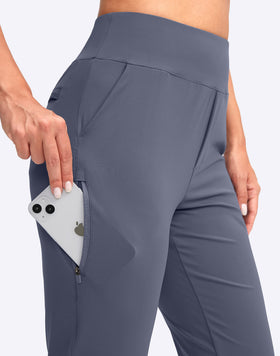 YYV golf pants with zippered thigh pocket to secure essentials.
