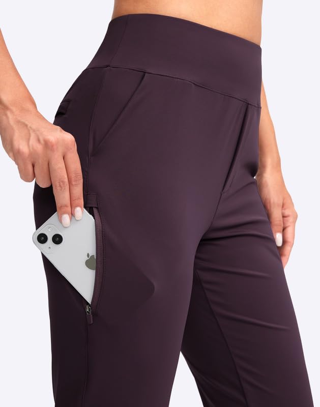 YYV women's golf pants with four-pocket design to secure essentials