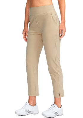 YYV women's golf pants high-waist tummy-control design for secure daily wear