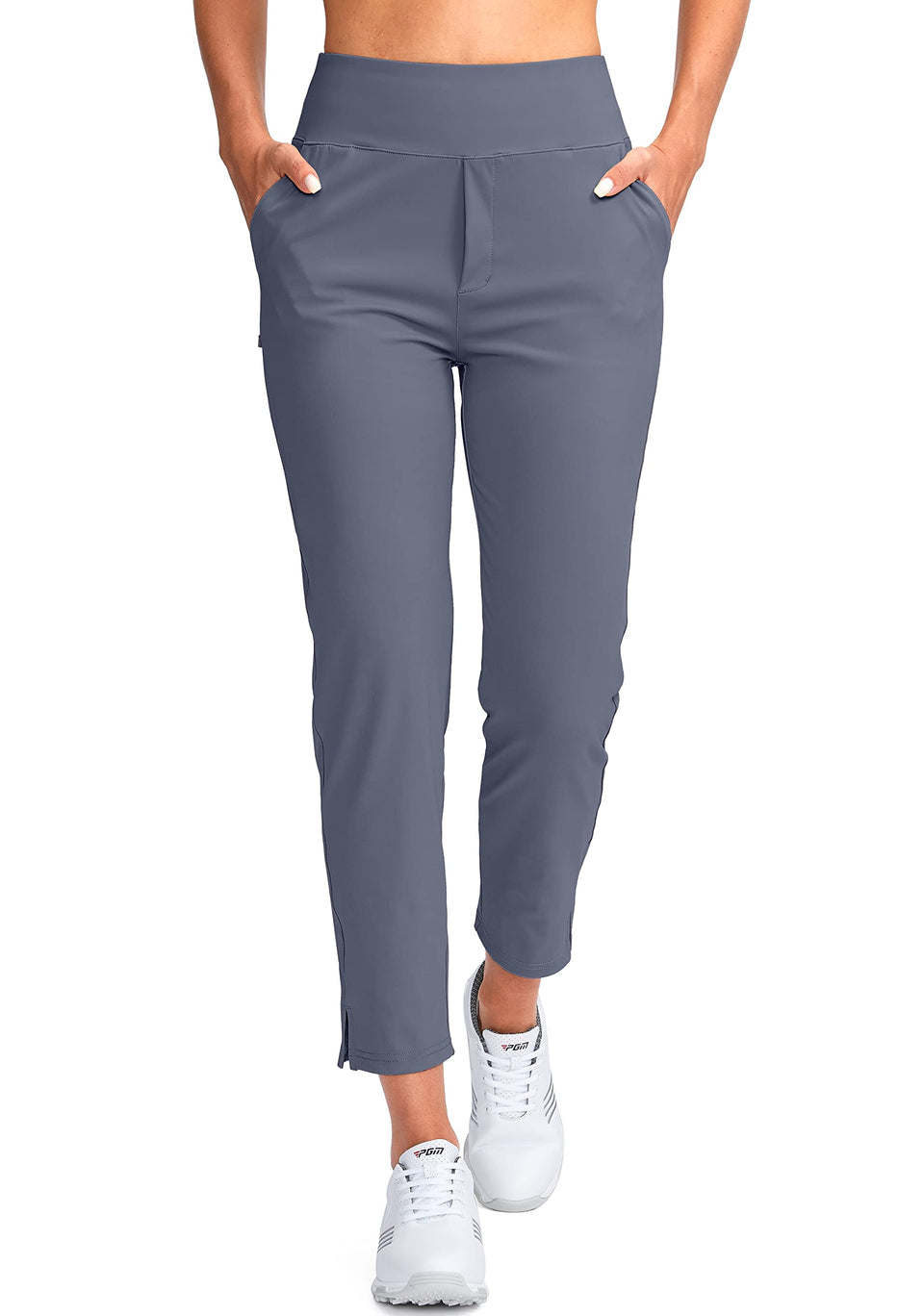 YYV women's golf pants with soft breathable fabric for all-day comfort.