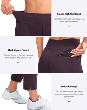 YYV pants with split-hem 7/8 length for airflow