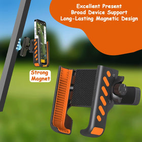 ZAHN SUPPLIES magnetic phone holder compatible with iPhone, Galaxy, Pixel on golf carts.