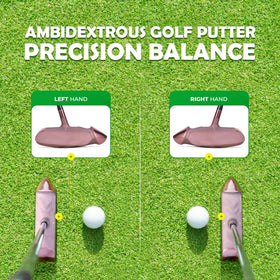 Zcoorey bronze clubhead finish adds timeless appeal and high visibility on the green.