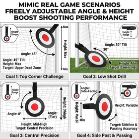 ZDAGELD Soccer Target Discs in backyard training scenarios for focused practice