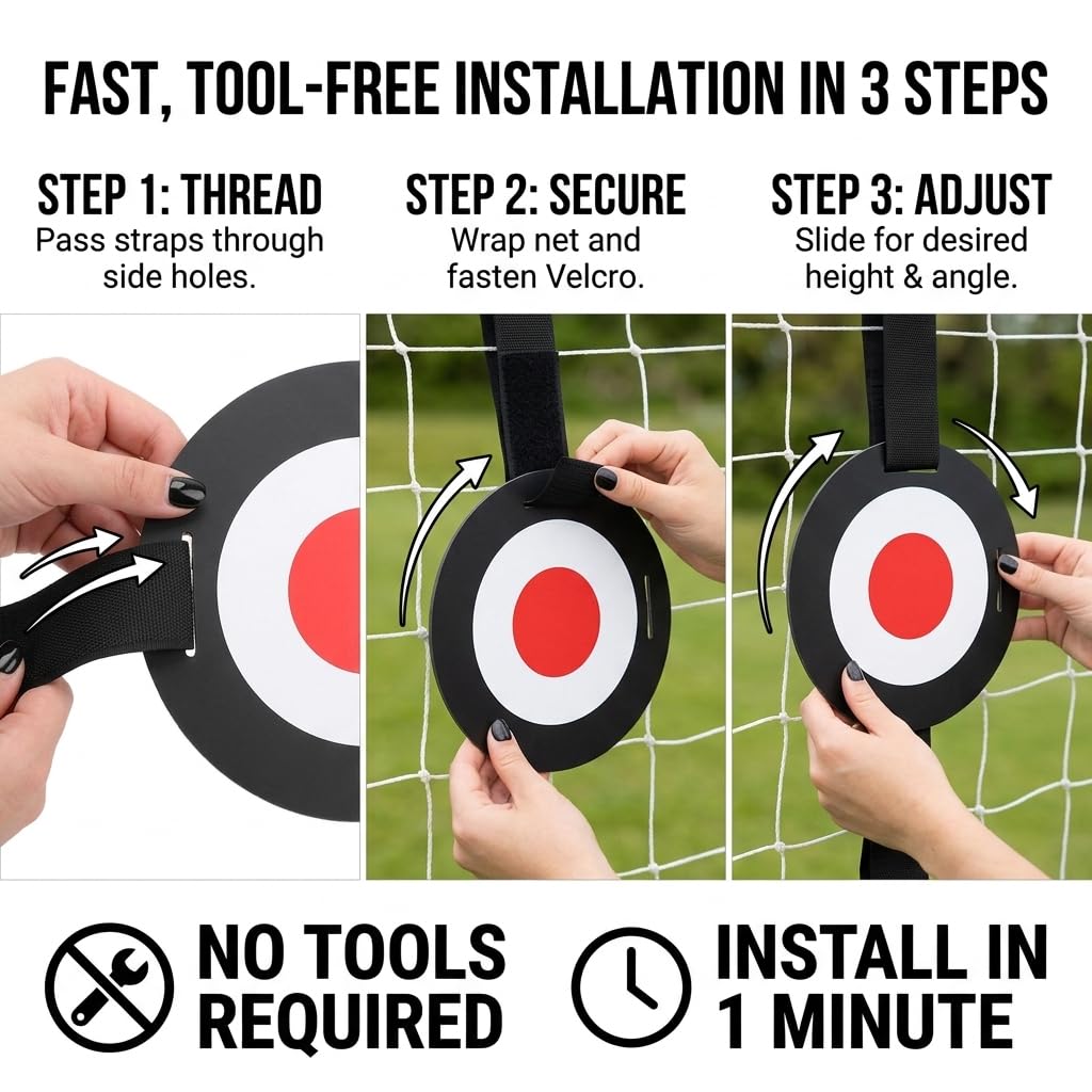 ZDAGELD Soccer Target Discs durable PP material withstands weather and wear