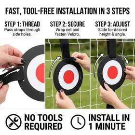ZDAGELD Soccer Target Discs durable PP material withstands weather and wear