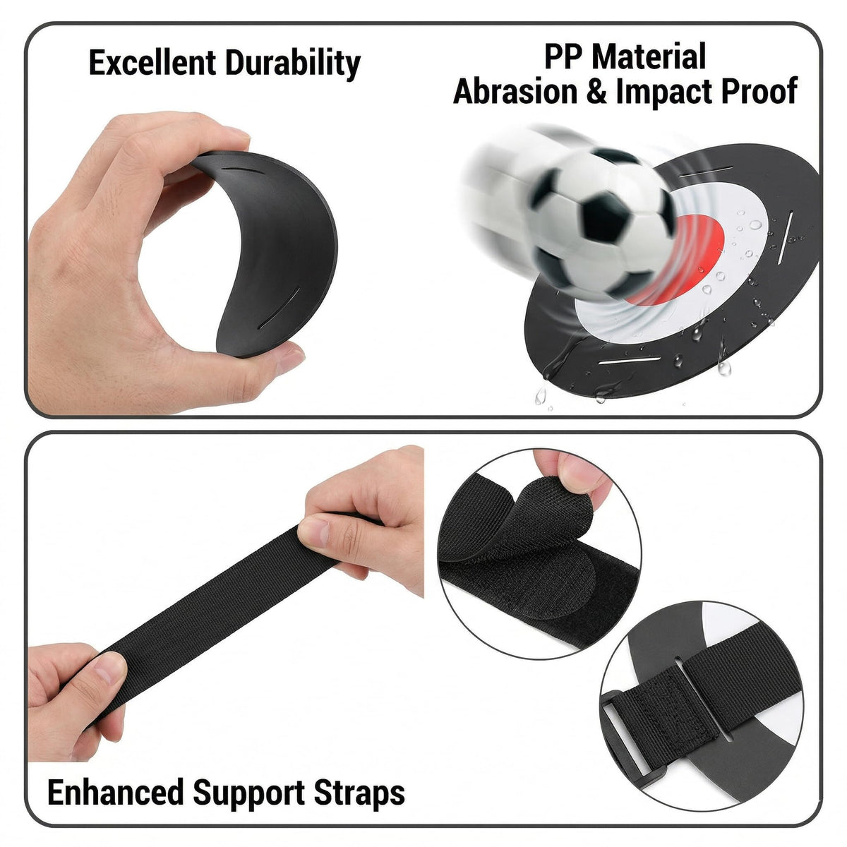 ZDAGELD Soccer Target Discs height adjustment feature supports varied setups