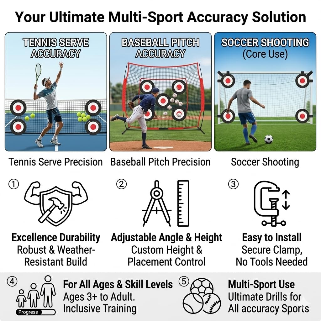 ZDAGELD Soccer Target Discs enable versatile practice for team or solo drills