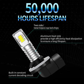 ZEBANERT 886 6000K white beam illustrates clear night driving.