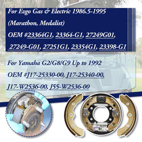 ZeeKee brake-shoes for Ezgo 1986.5-1995 deliver reliable stopping performance.