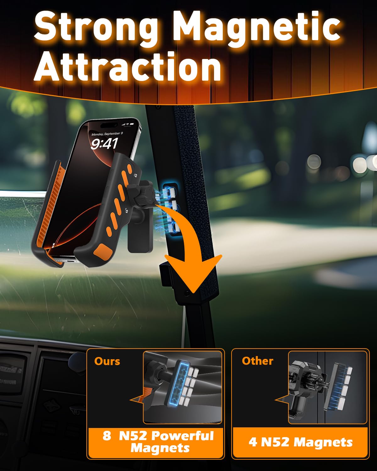 ZEKOODL dual-knob locking mechanism enabling one-handed adjustment