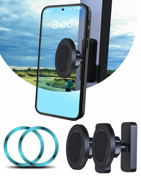 ZEKOODL golf cart phone holder with top magnet design for quick access.