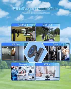 ZEKOODL sturdy base optimized for metal rails on golf carts.